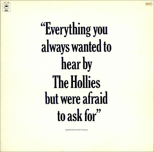 HOLLIES - EVERYTHING YOU ALWAYS WANTED TO HEAR BY THE HOLLIES ..